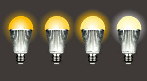LED крушка променя цветната си температура
