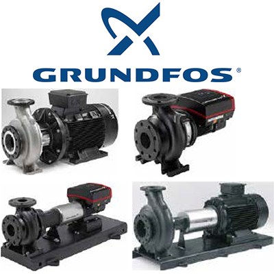 Близко- и дългокуплирани осово засмукващи помпи Grundfos