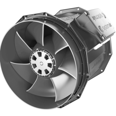 Много тих, енергийно ефективен и спестяващ пространство вентилатор