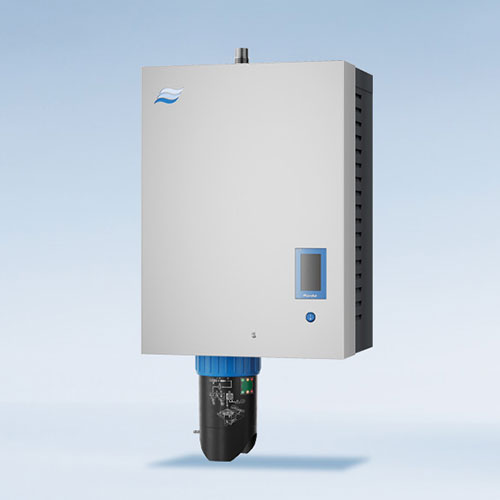 Електрически овлажнител с пара и управление на котлен камък