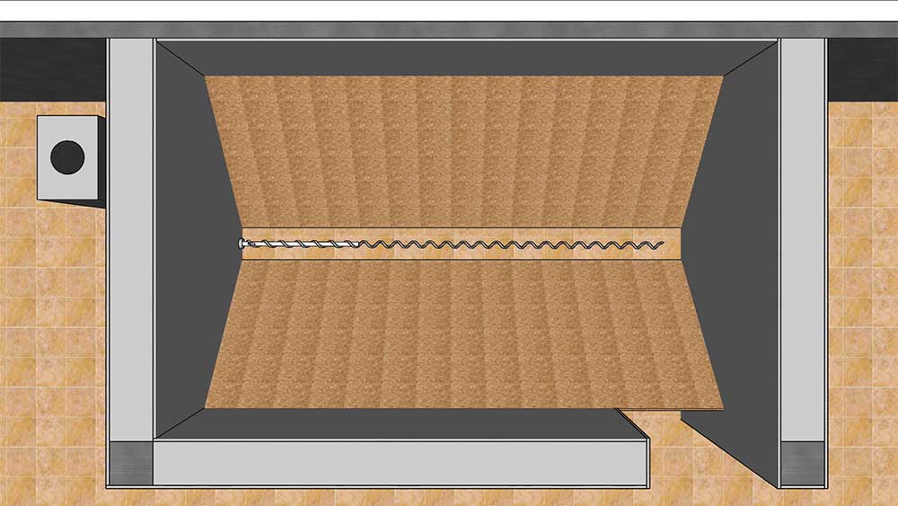 3D проектиране на котелно на пелети със складово пространство