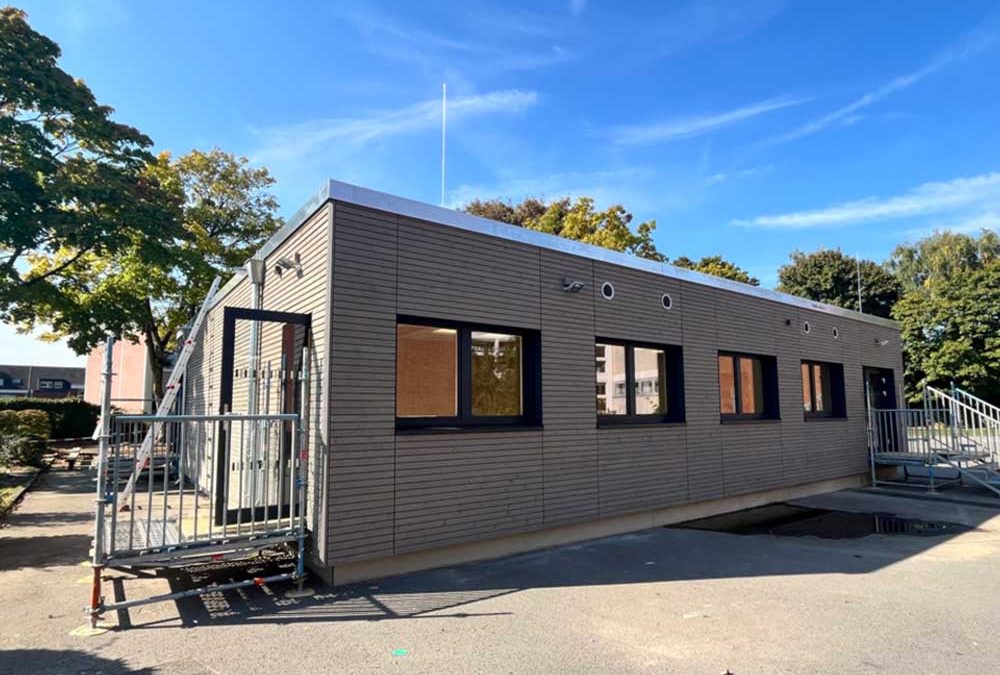 Модулна класна стая с цялостно решение за вентилация