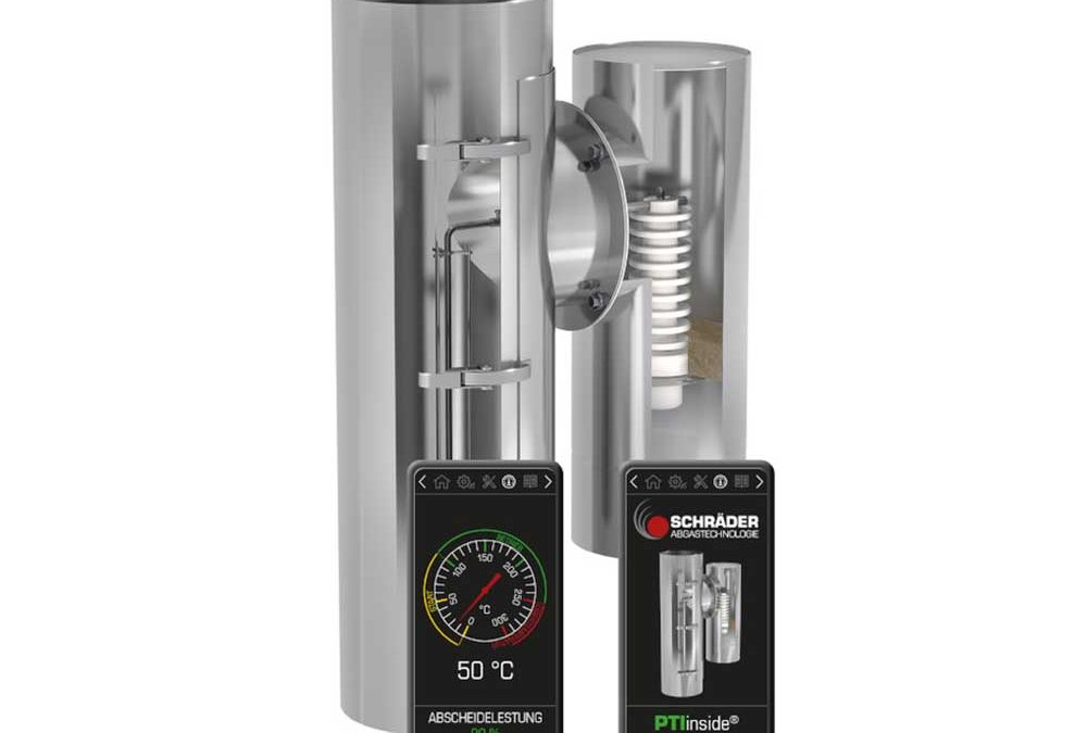 Филтър за частици с WLAN управление за отоплителни системи на дърва