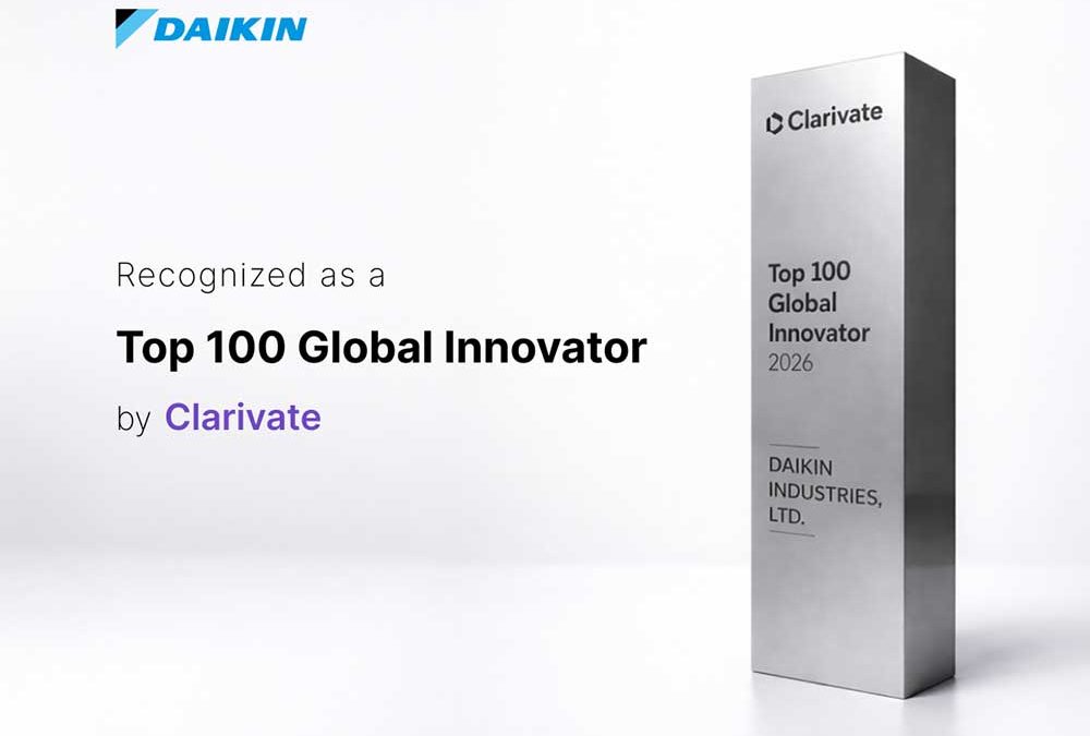 Daikin е признат от Clarivate сред „Топ 100 глобални иноватори“ за 11-и път