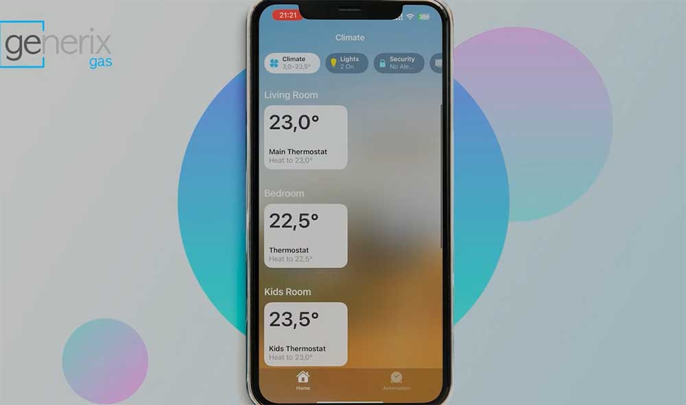 Подово отопление с газов котел на природен газ